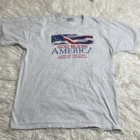 VTG God Bless America T Shirt Size XL All Sport Tag - Picture 1 of 5